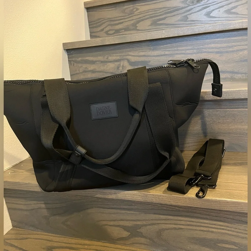 Dagne Dover Medium Landon Carryall Bag in Black